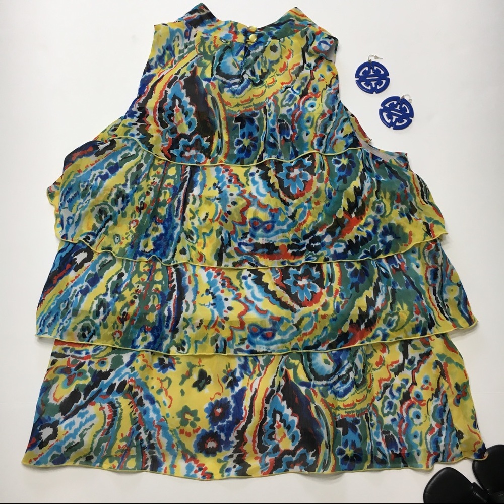 New Direction Sleeveless Blouse, sz L - Picture 5 of 7